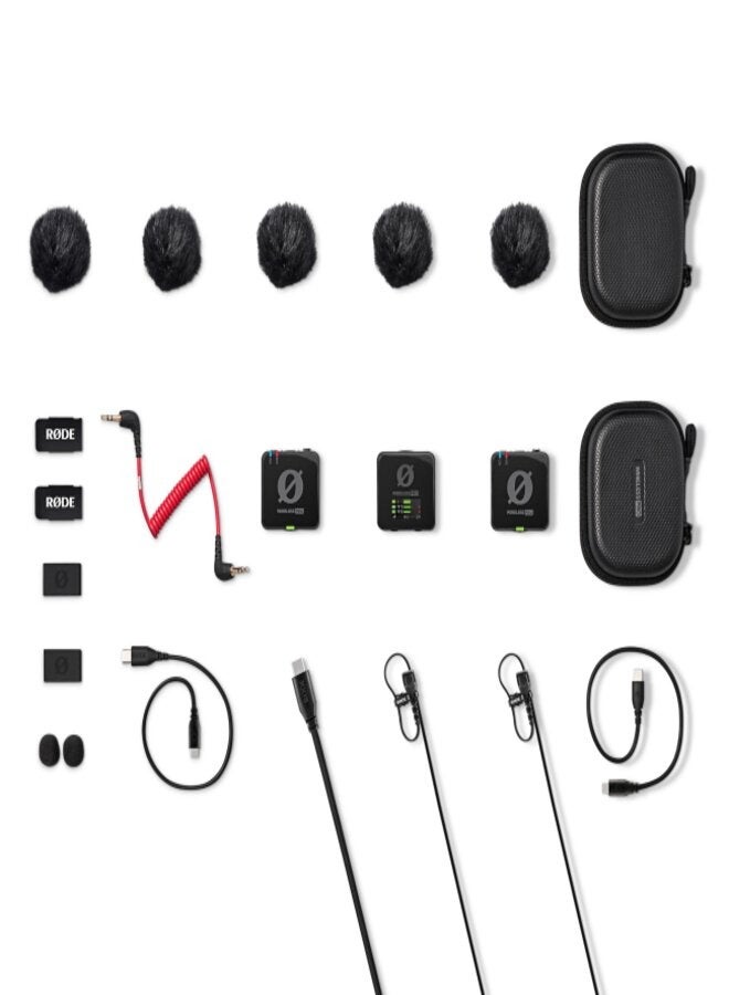 Wireless Pro Compact Wireless Microphone System Wipro Black