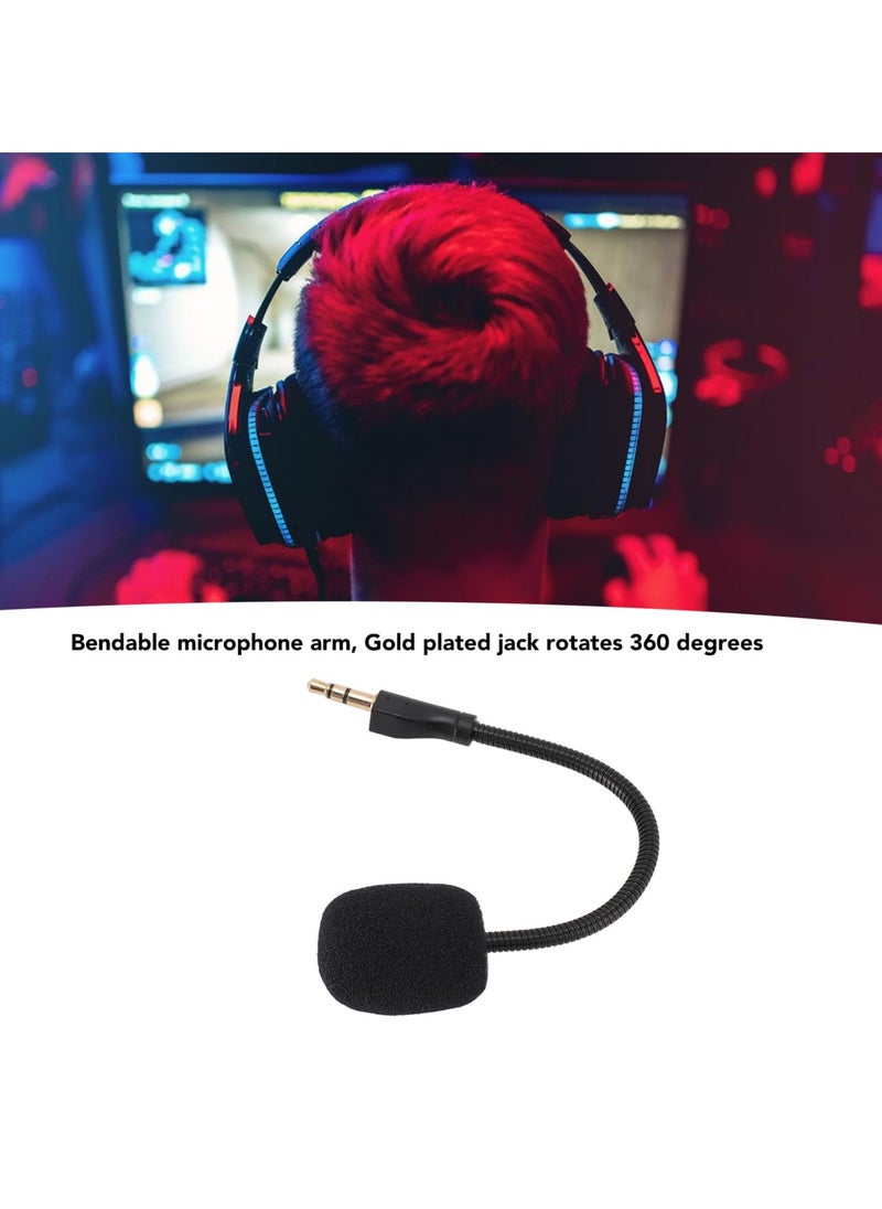 Replacement Game Mic Boom for G Pro, Detachable Noise Cancelling Microphone Boom for G Pro X Wired Gaming Headset, 3.5mm Microphone PC Game Headset