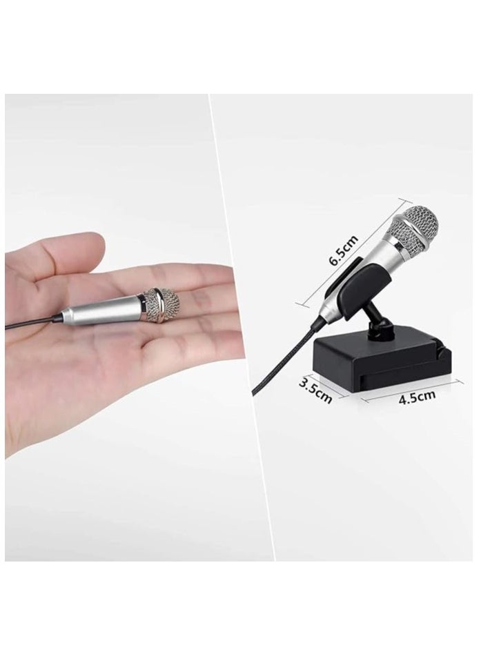 Mini Portable Vocal/Instrument Microphone For Mobile phone laptop Notebook Apple iPhone Sumsung Android With Holder Clip