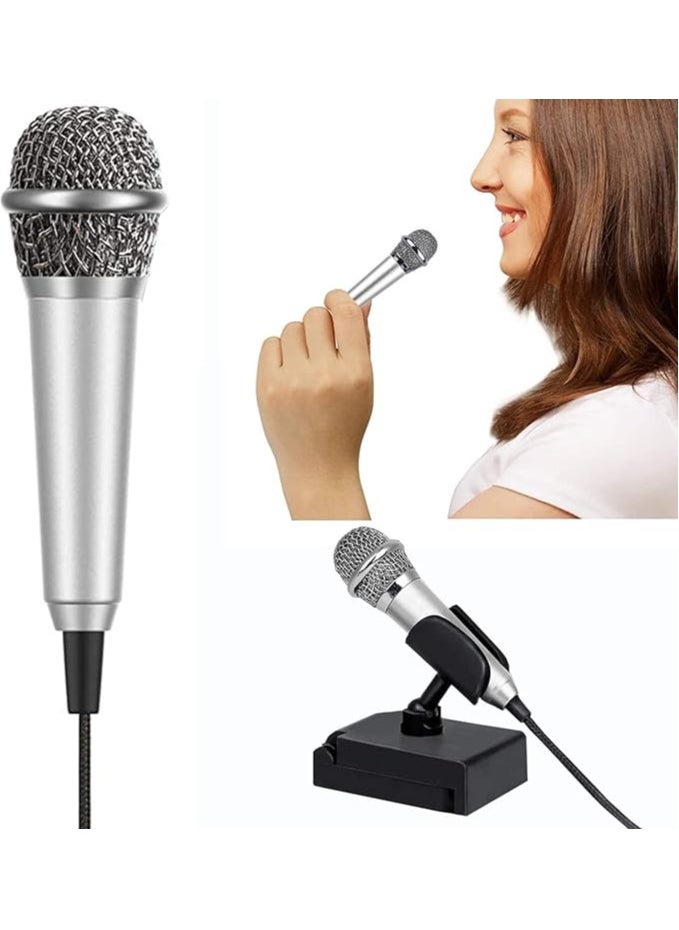 Mini Portable Vocal/Instrument Microphone For Mobile phone laptop Notebook Apple iPhone Sumsung Android With Holder Clip