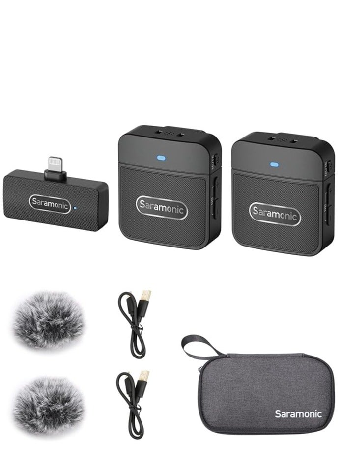 Saramonic Blink100 B4 Wireless Lavalier Microphones for iPhone iPad 2.4GHz Plug & Play Lapel Clip-on Mic With Noise