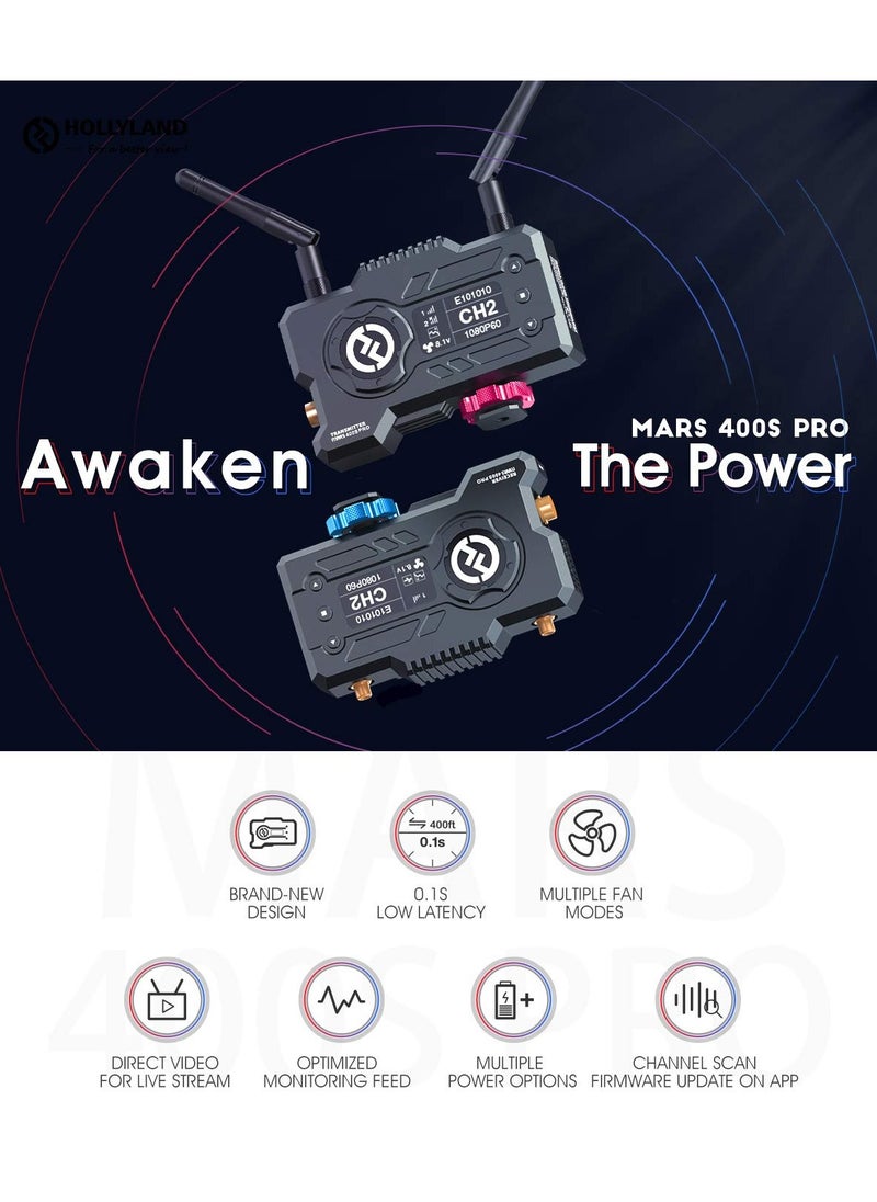 Hollyland Mars 400S PRO II SDI and HDMI Wireless Video Transmission System