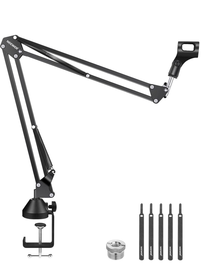 NEEWER Microphone Arm Stand, Suspension Boom Scissor Mic Arm Stand with 3/8