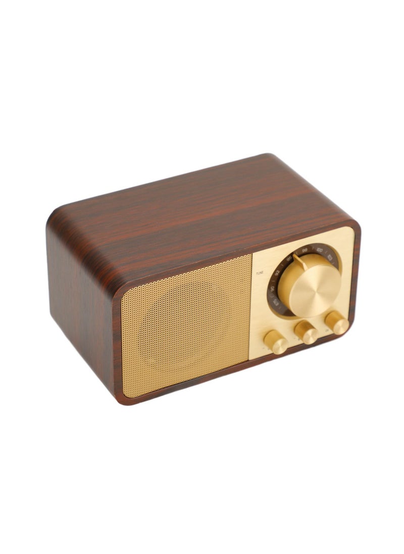 Retro Wooden Bluetooth Speaker, Elegant Vintage Design Radio, Clear Sound Quality Portable Speaker, Built in Speakers Wireless Portable Speaker, Old Classic Decorate for Cafes Restaurants Bedroom
