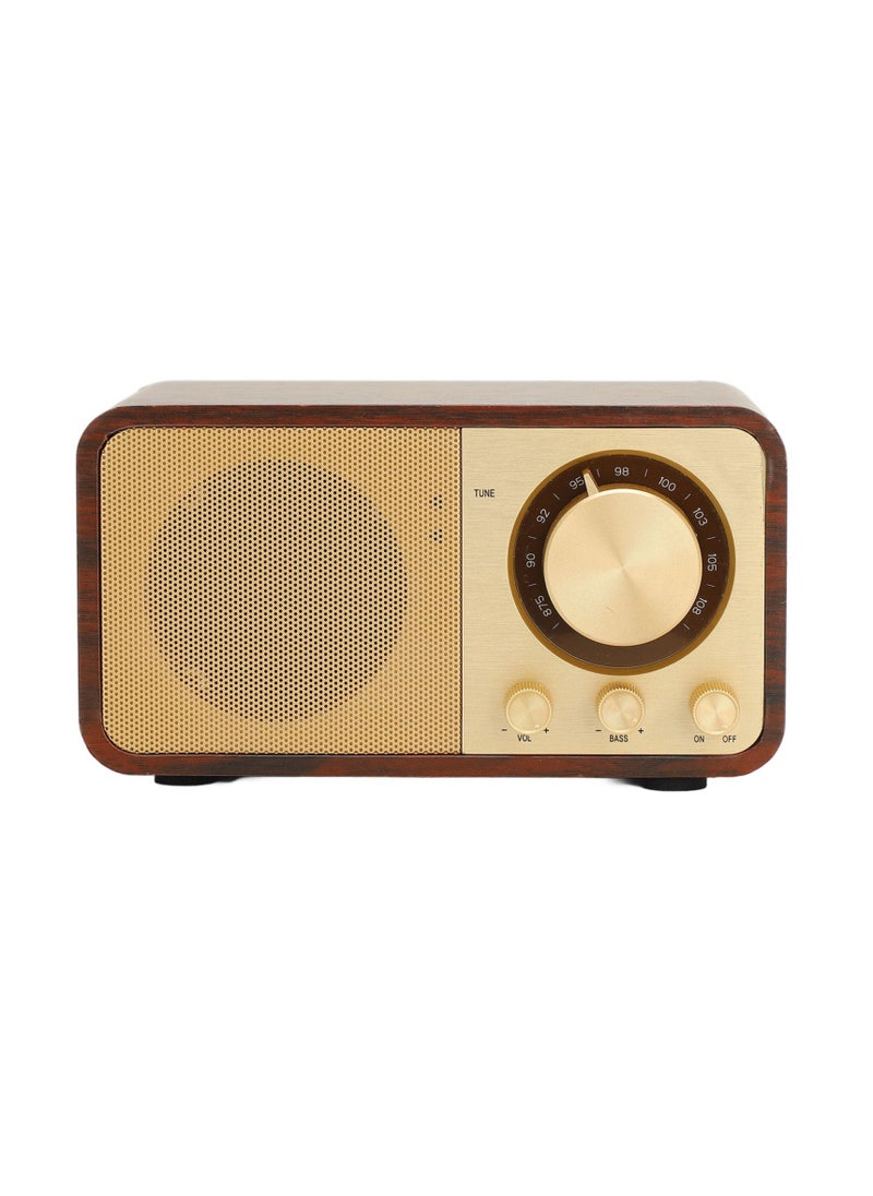 Retro Wooden Bluetooth Speaker, Elegant Vintage Design Radio, Clear Sound Quality Portable Speaker, Built in Speakers Wireless Portable Speaker, Old Classic Decorate for Cafes Restaurants Bedroom