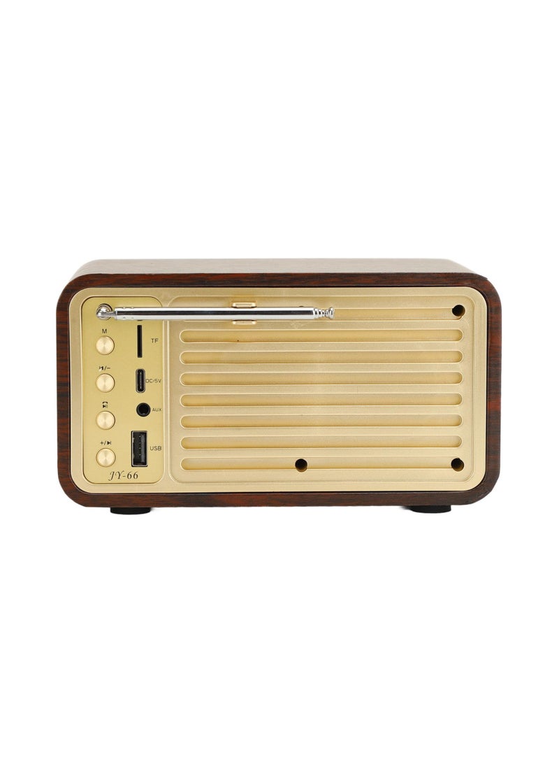 Retro Wooden Bluetooth Speaker, Elegant Vintage Design Radio, Clear Sound Quality Portable Speaker, Built in Speakers Wireless Portable Speaker, Old Classic Decorate for Cafes Restaurants Bedroom