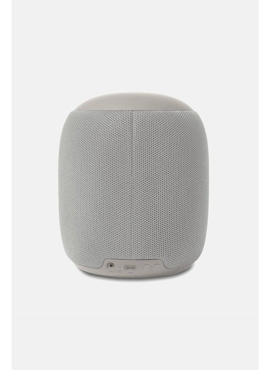 Large Fabric Bluetooth Speaker, Ash Grey