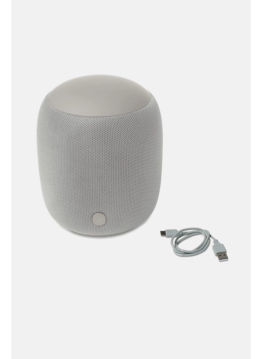Large Fabric Bluetooth Speaker, Ash Grey