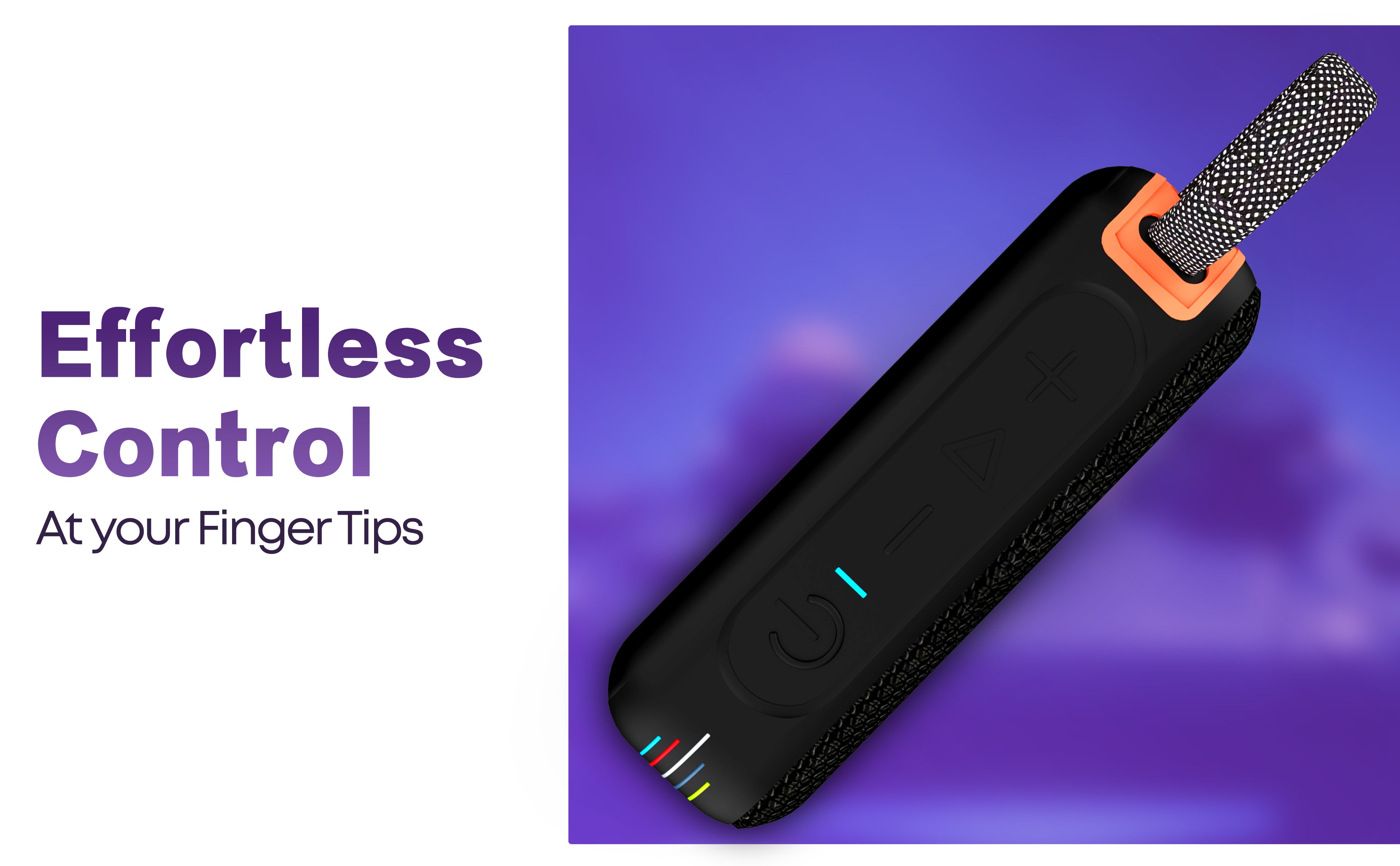 GrooveX Portable Bluetooth Speaker with Colorful Lights - Mini Party Speaker with Stereo Sound, 5W HD Sound, 20 Hours Playtime, Bluetooth 5.4, TF/USB/AUX Support, IPX7 Water Resistant Pocket Speaker - for Home, Outdoor, Travel & Kids (Black)