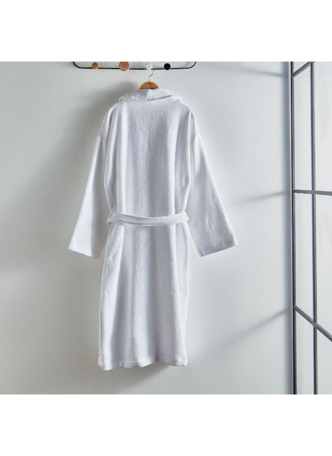 Luxe Waffle Terry Cotton Bathrobe - Xl