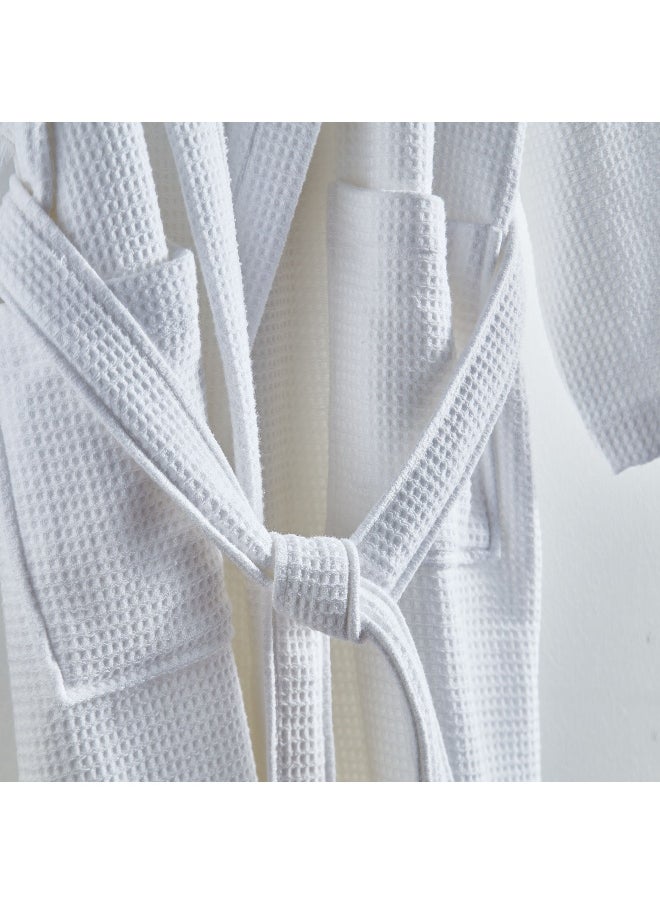 Luxe Waffle Terry Cotton Bathrobe - Xl