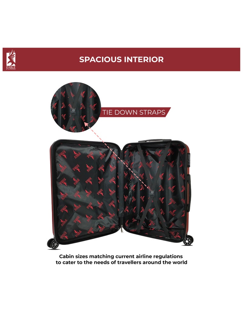 SUPERIOR ABS HARD TROLLEY 28 inch BURGUNDY