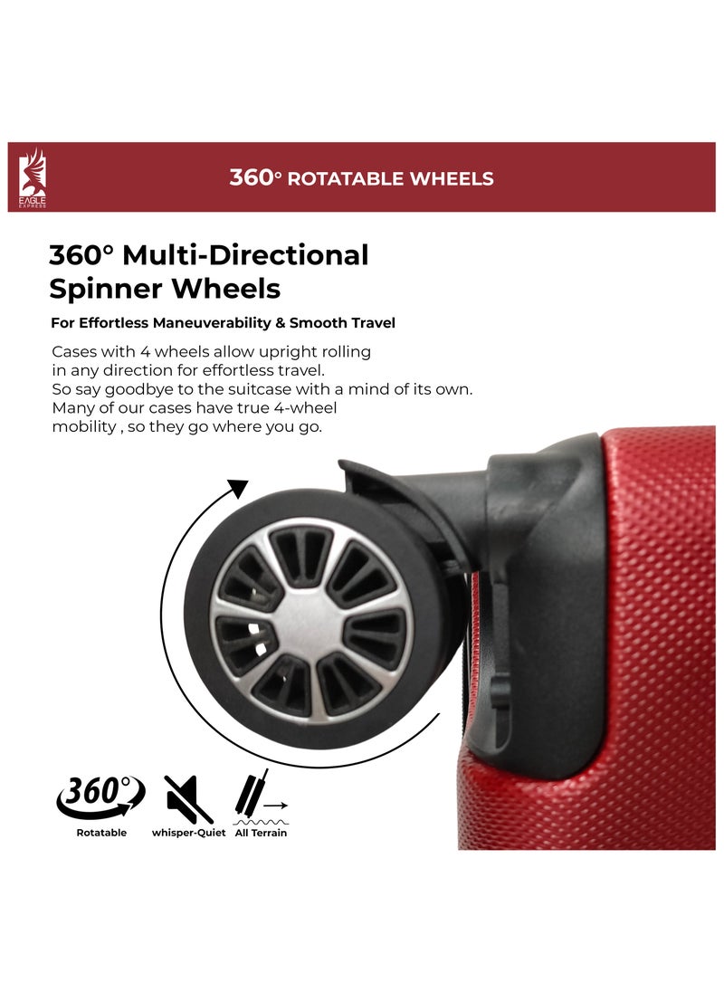 SUPERIOR ABS HARD TROLLEY 28 inch BURGUNDY