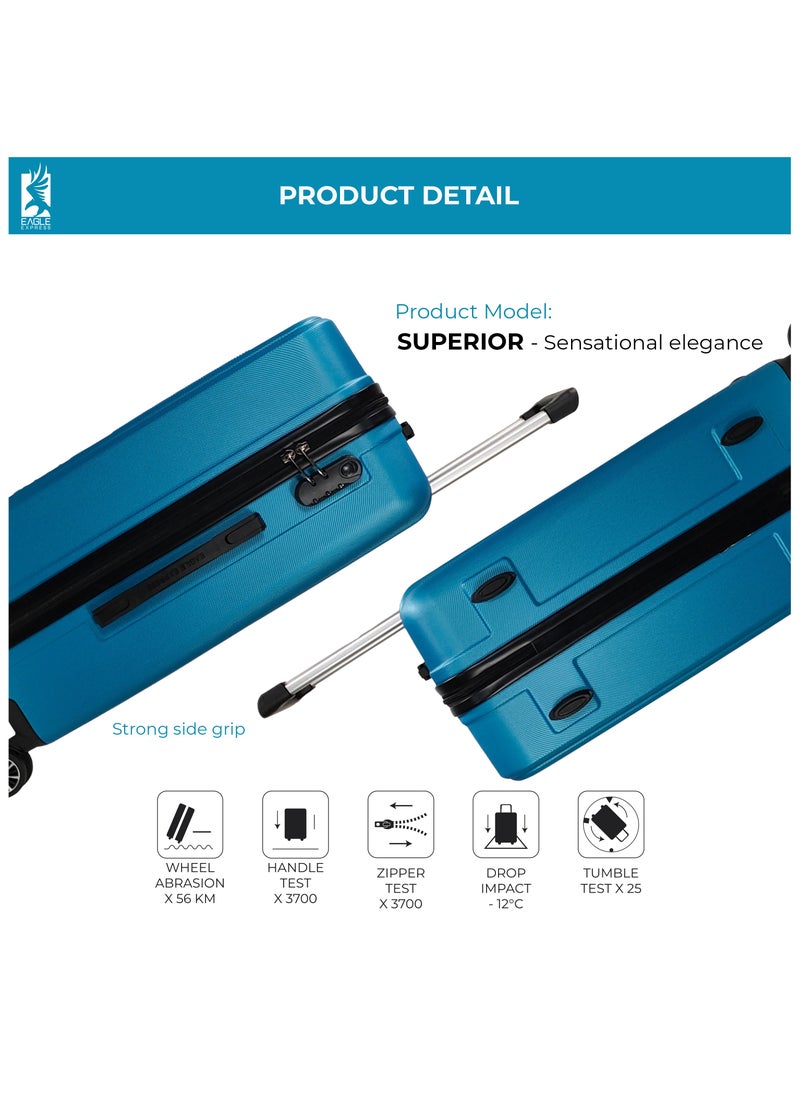 SUPERIOR ABS HARD TROLLEY 28 inch BLUE