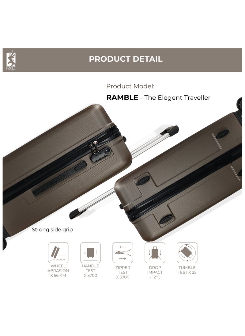 RAMBLE ABS HARD TROLLEY 20 inch BROWN