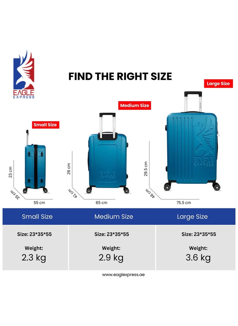SUPERIOR ABS HARD TROLLEY 20 inch BLUE