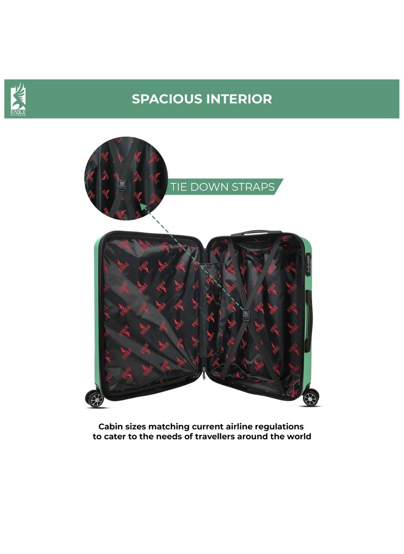 FUSION ABS HARD TROLLEY 20 inch LIGHT GREEN