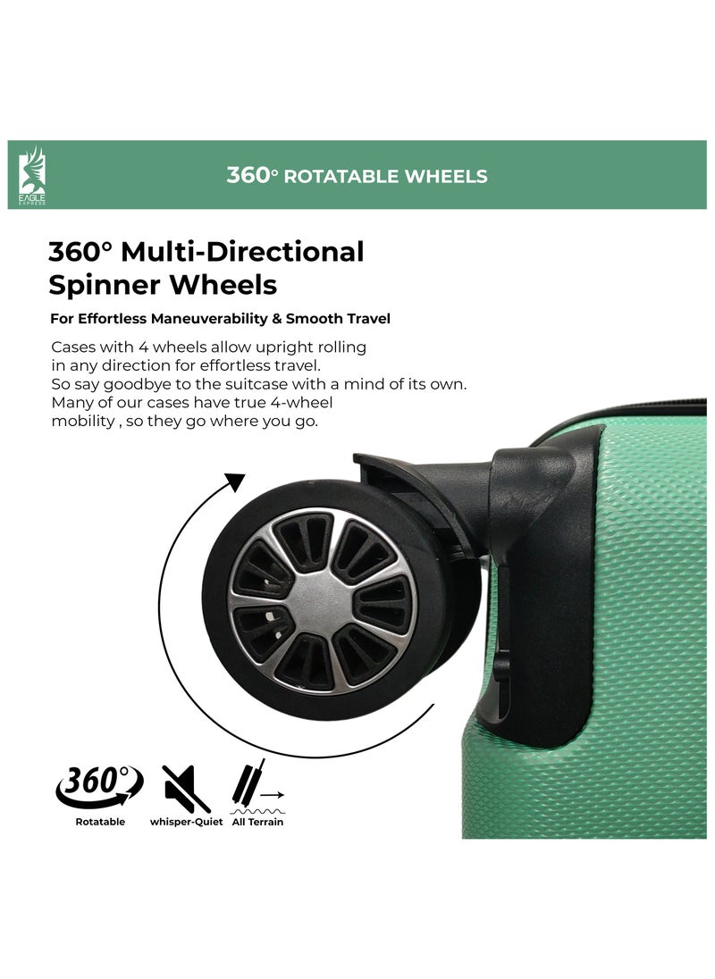 FUSION ABS HARD TROLLEY 20 inch LIGHT GREEN