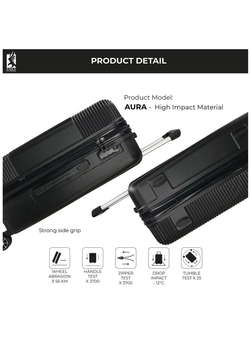 AURA ABS HARD TROLLEY 20 inch BLACK