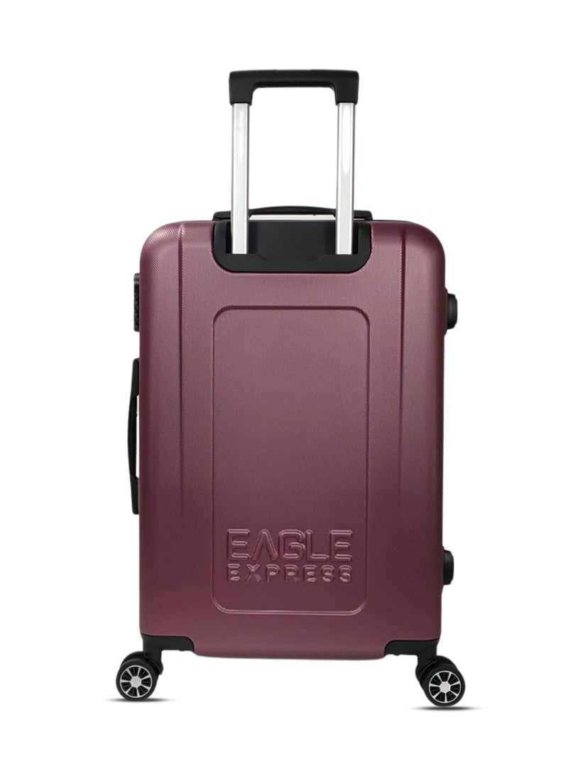 VENTURE ABS HARD TROLLEY 24 inch PURPLISH RED