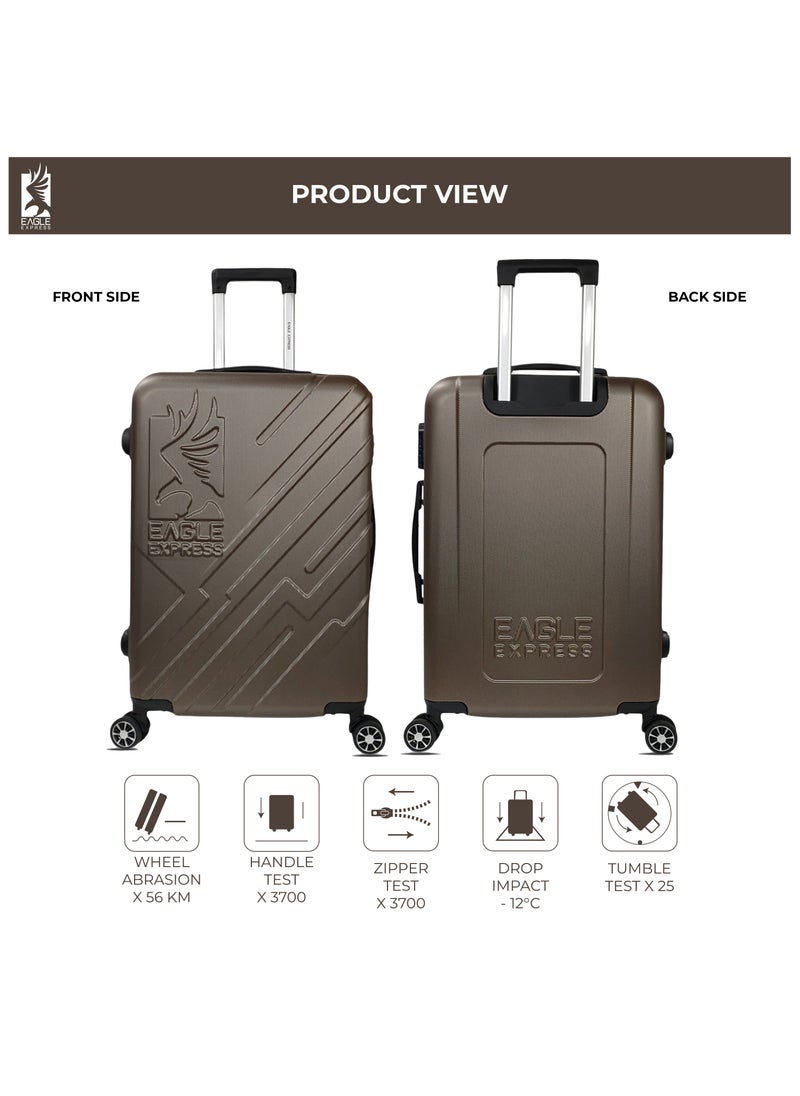 ROBUST ABS HARD TROLLEY 20 inch BROWN