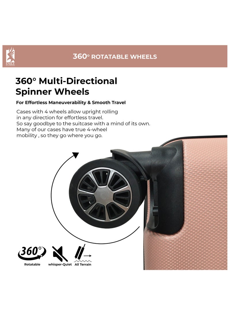 DEFENDER ABS HARD TROLLEY 28 inch BABY PINK