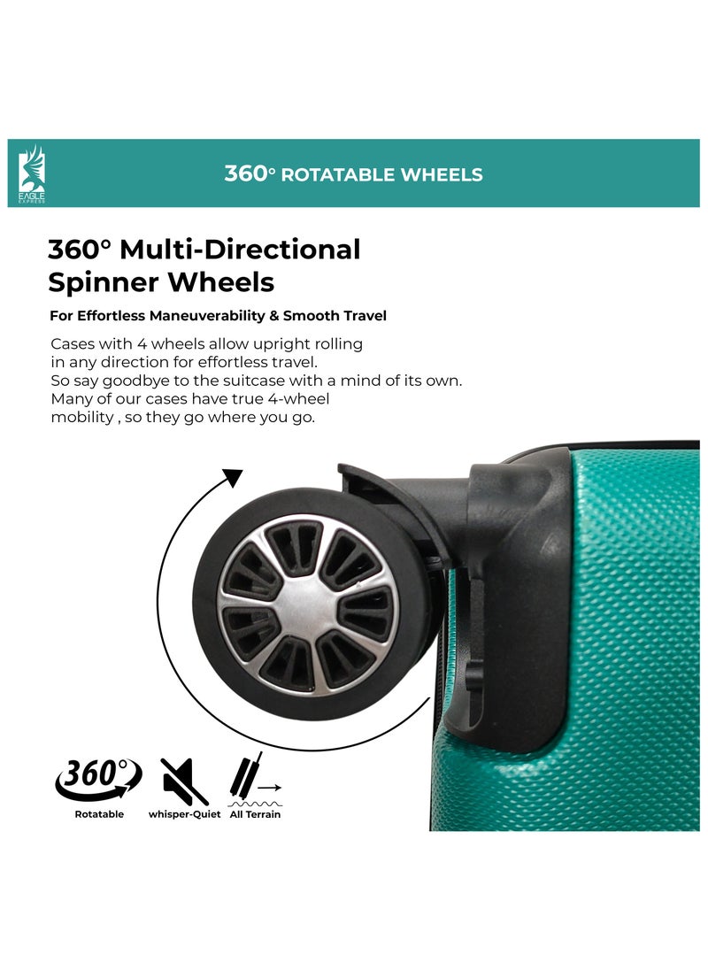 PATRON ABS HARD TROLLEY 20 inch AQUA MARIN
