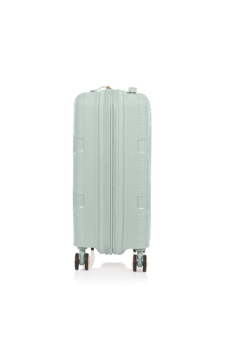 Instagon 55 cm Expandable Spinner Luggage Trolly bag with TSA Lock Pastel Green