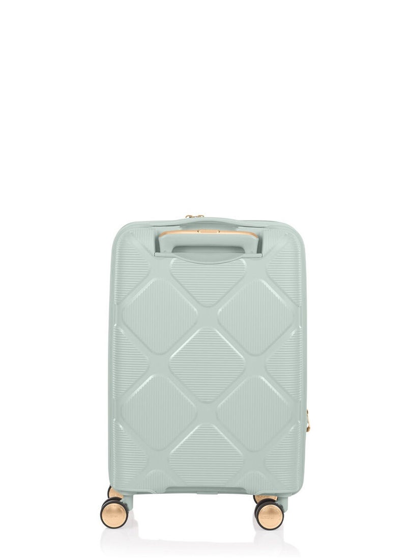 Instagon 55 cm Expandable Spinner Luggage Trolly bag with TSA Lock Pastel Green