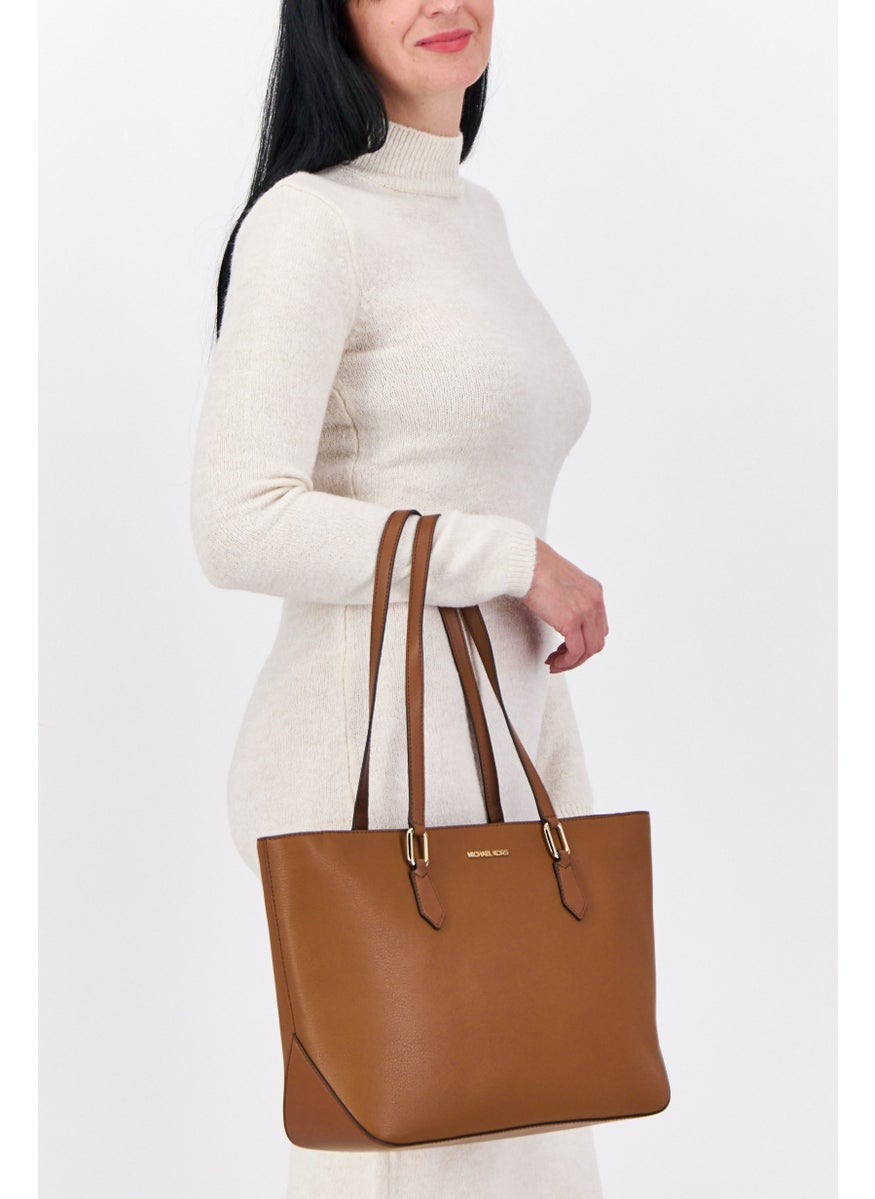 Women Brand Logo Totes Bag 40 L x 12 W x 26 H cm, Brown