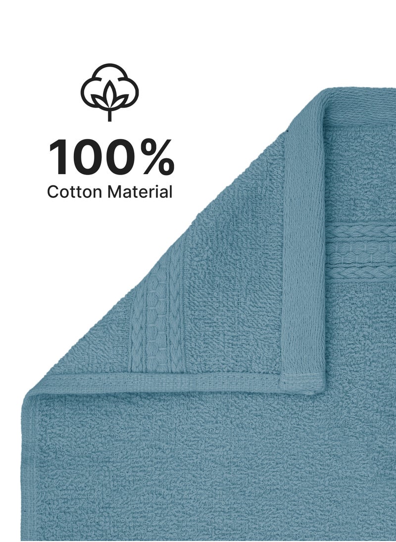 100% Cotton 6 Pieces Face Towel Set Quick Dry Highly Absorbent, Size: 33 x 33 cm