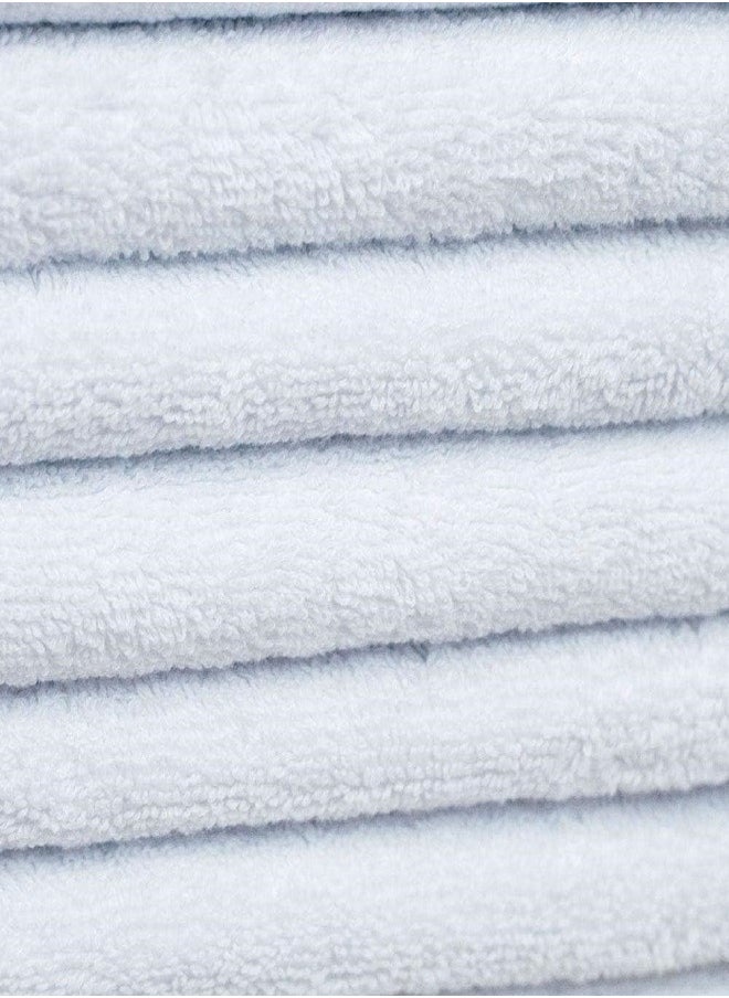 6-Piece Large Hand Towels White 70x140cm