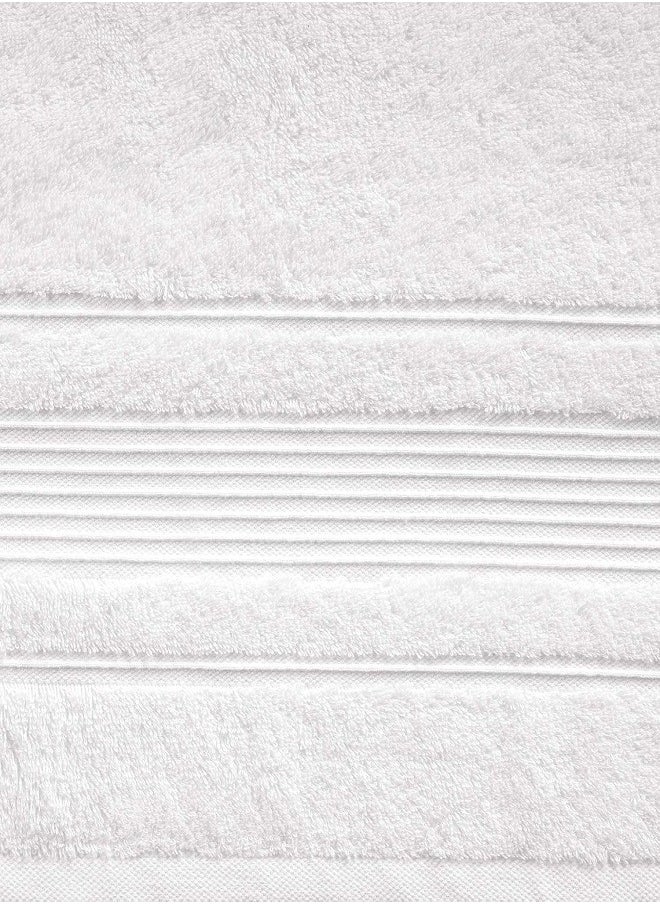 Luxury White Bath Towels Large - Circlet Egyptian Cotton | Highly Absorbent Hotel spa Collection Bathroom Towel 27*54 White, (Pack of 6 Towel)