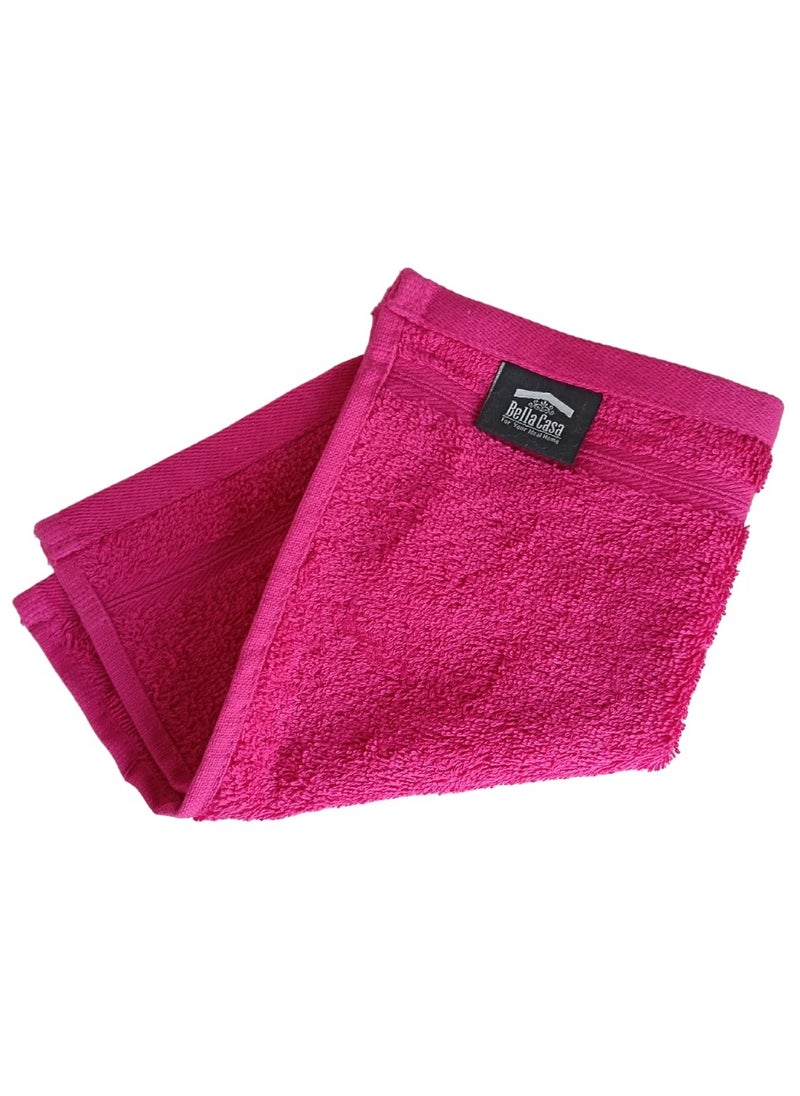 24 Pieces Luxury Face Towel Set 30x30cm 630 GSM Premium Cotton Ultra Soft and Highly Absorbent Expertly Woven for Durability Hotel And Spa Quality Towels Pink