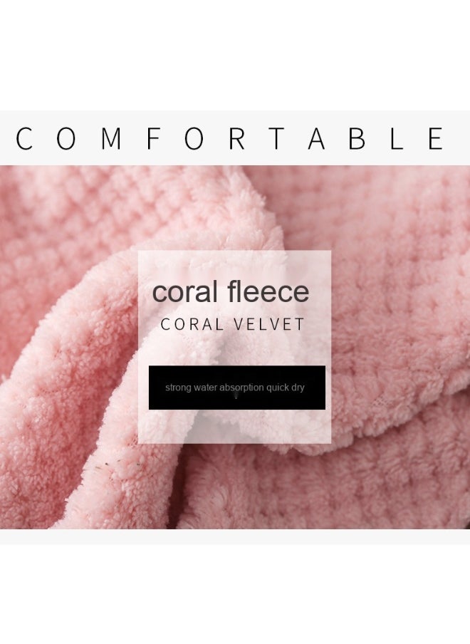 Coral Velvet Towel Hanging Kitchen Towel