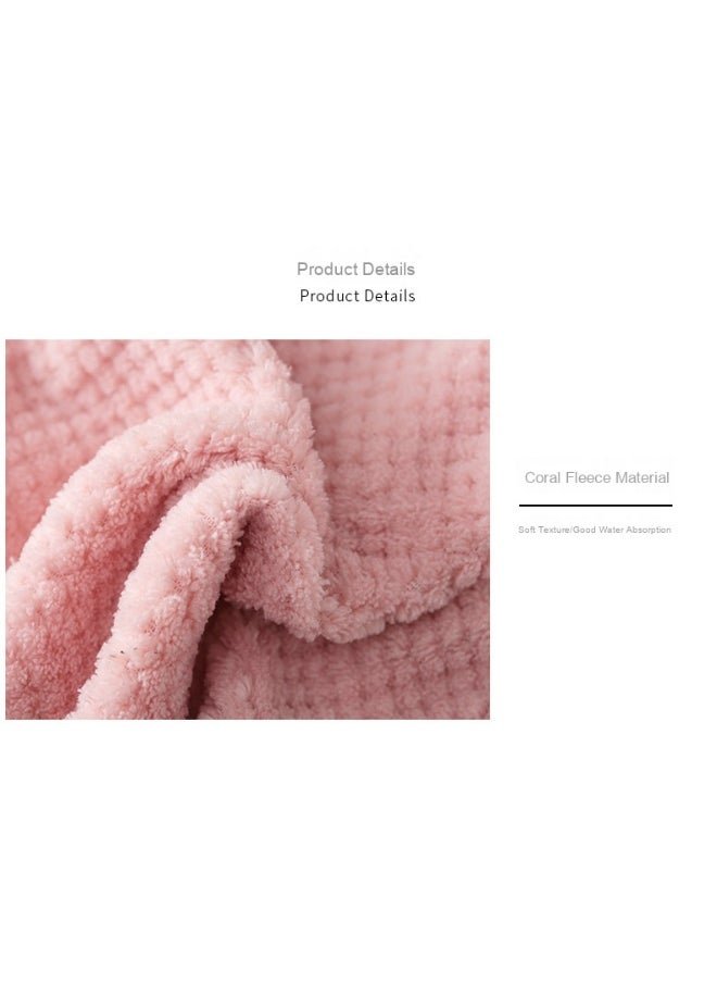 Coral Velvet Towel Hanging Kitchen Towel