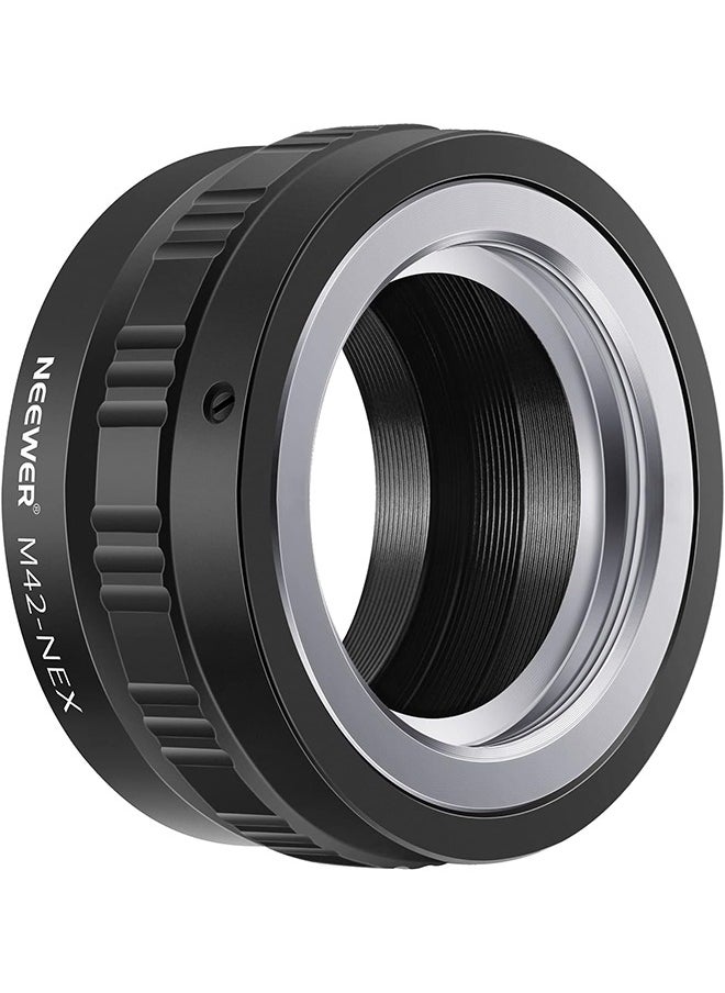 Neewer Lens Mount Adapter for M42 Lens to Sony NEX E-Mount Camera,fits Sony A7 A7S/A7SII A7R/A7RII A7II A3000 A6000 A6300 NEX-3 NEX-3C NEX-5 NEX-5C NEX-5N NEX-5R NEX-6 NEX-7 NEX-VG10/20