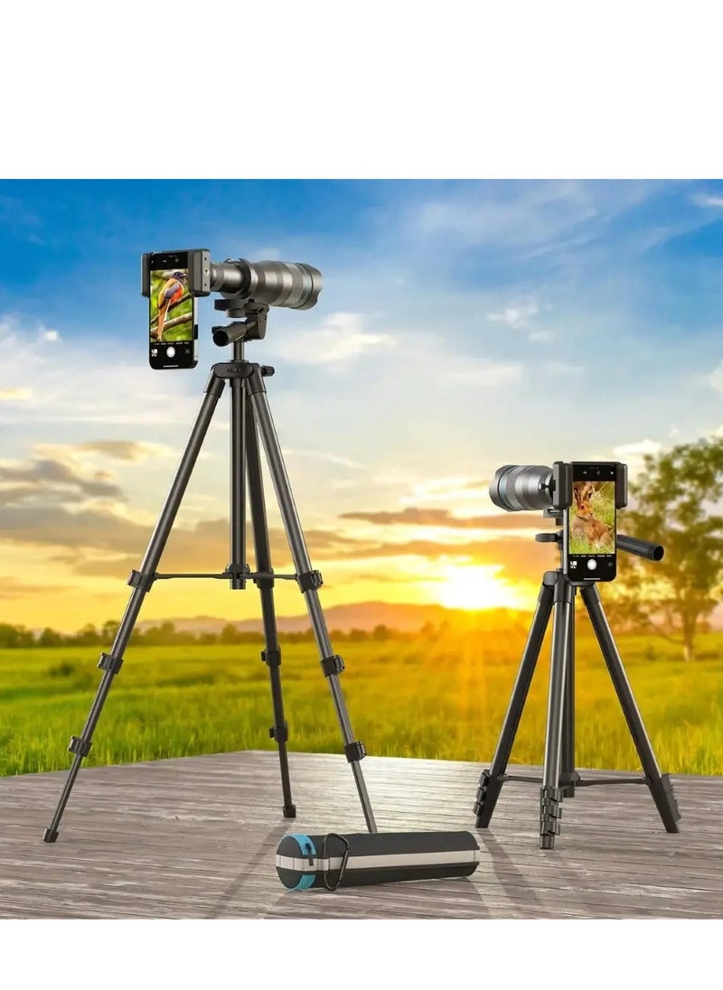 APEXEL High Power 60X HD Telephoto Lens, High Power Telephoto Mobile Cell Phone Lens with Extension Tripod and Wireless Remote