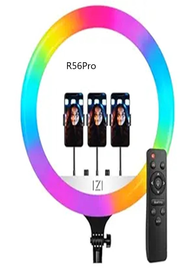 R56PRO full size 22inch Ring Light Color Changing RGB LED RingLight