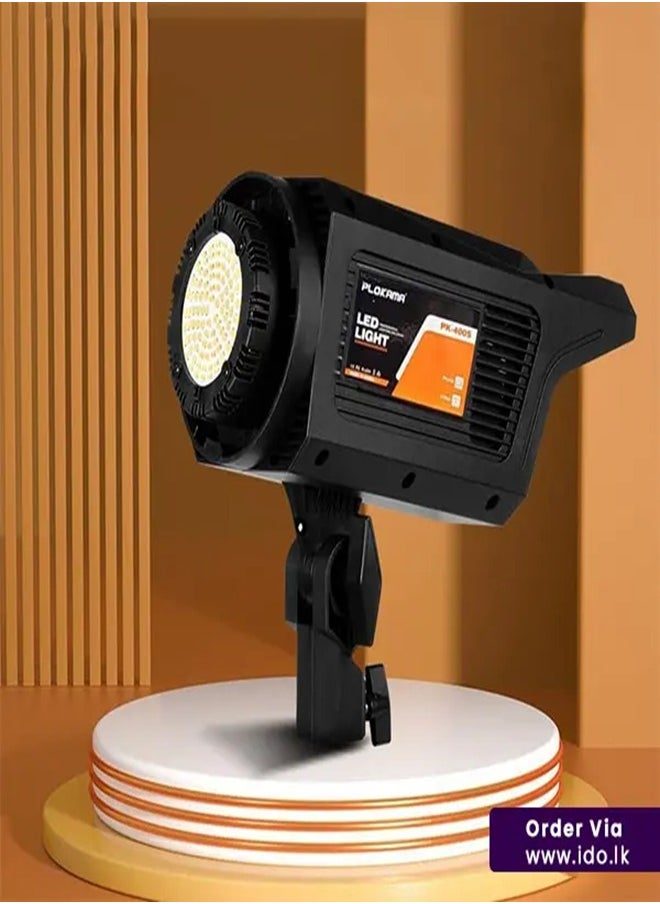 Plokama PK-400s Video Light Kit for Photography Profession Photography Spotlights Fill Light 2700K-6500K Ideal for Self-media shooting Integrated Power Cable with a length of 3 meters Portrait photography Life photography