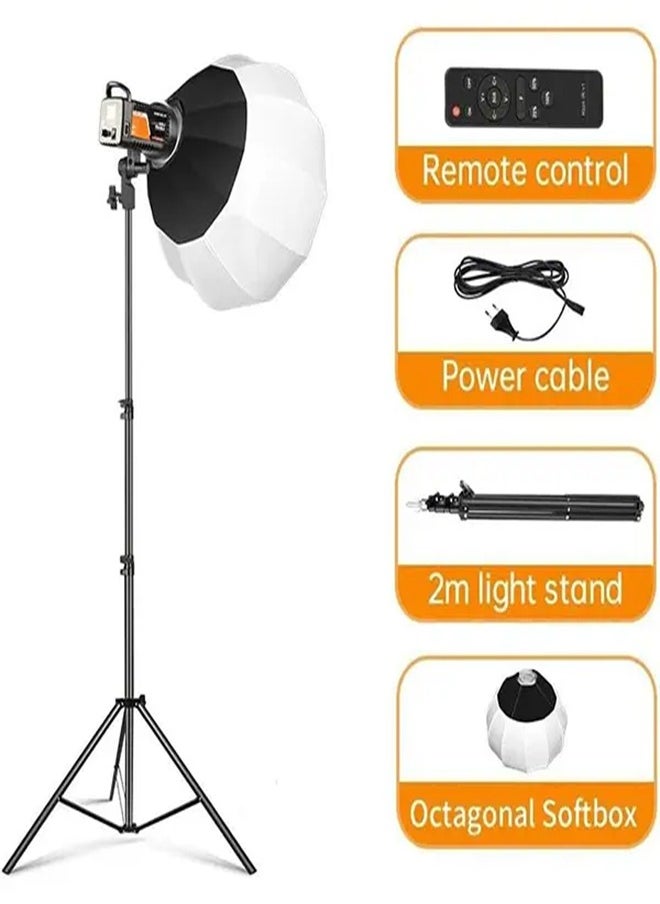 Plokama PK-400s Video Light Kit for Photography Profession Photography Spotlights Fill Light 2700K-6500K Ideal for Self-media shooting Integrated Power Cable with a length of 3 meters Portrait photography Life photography