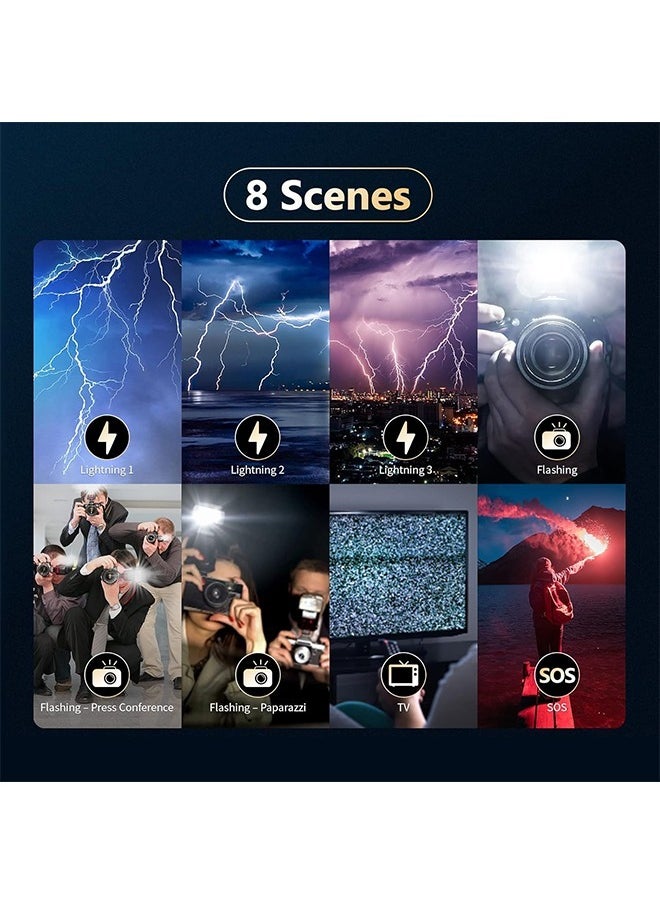 NEEWER LED Video Light,Portable Bi-Color 3200K~5600K Dimming Lights for Cameras, CRI 97+, 8 Scene Modes, 2000mAh Rechargeable Battery for Gaming/YouTube/Vlog/Photography - NL-36AI