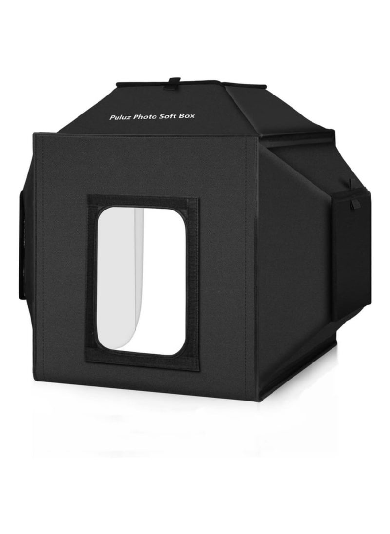 PULUZ 40cm Folding Portable 30W 5500K White Light Photo Lighting Studio Shooting Tent Box Kit with 6 Colors Backdrops (Black, Orange, White, Red, Green, Blue), Size: 40cm x 40cm x 40cm