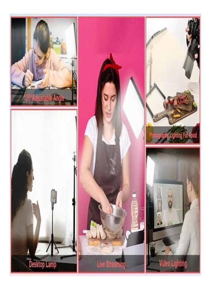LED Camera Light Portable Photography Light Dimmable Studio Lights for Photo Shooting | Vlog Making | Filming | Online Video Food Recording