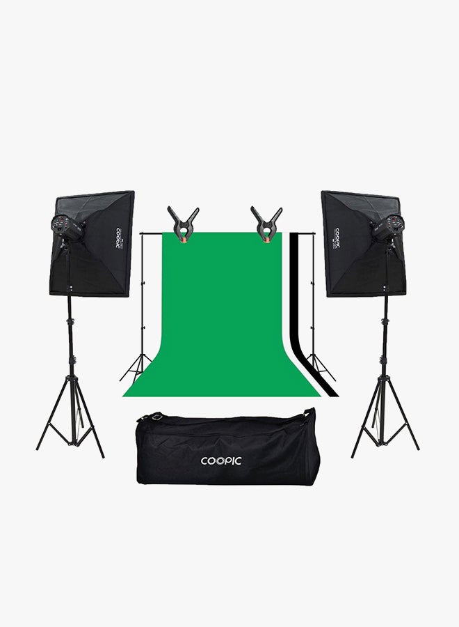 Photo Studio Strobe Flash Light Full Kit Multicolour