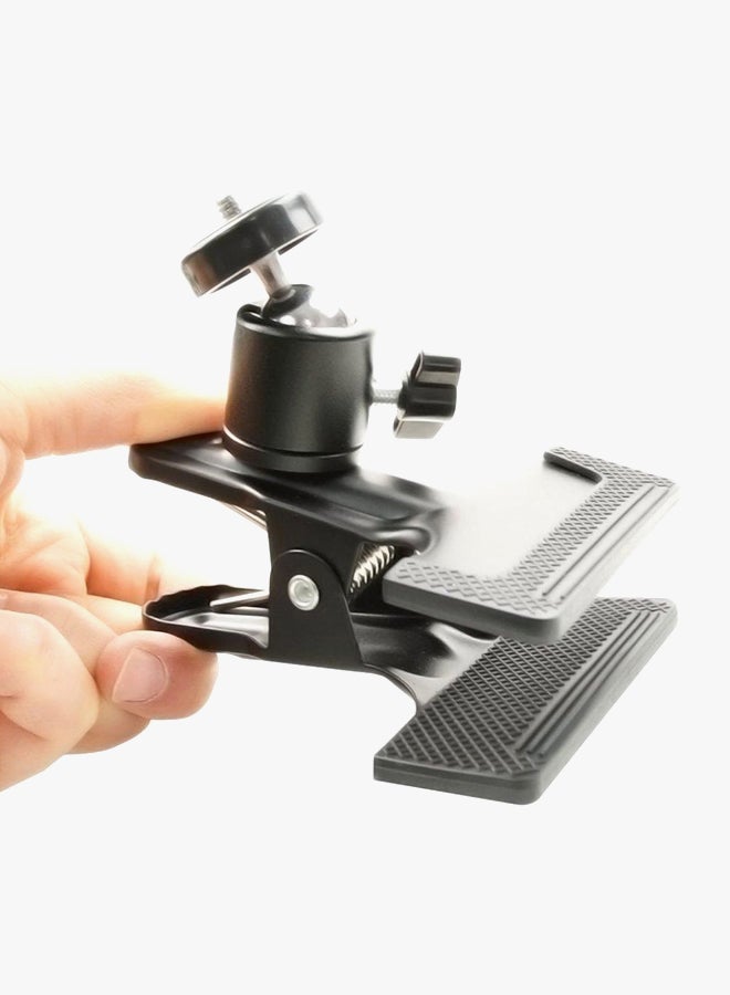 3 Piece Camera Clip Clamp Flash Reflector Holder Black