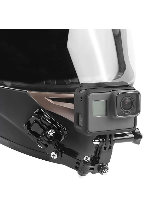 Motorcycle Helmet Chin Mount Kit Compatible for GoPro Hero 10/9/8/7/6/5, for SJCAM, for YI Action Camera Accessories and More