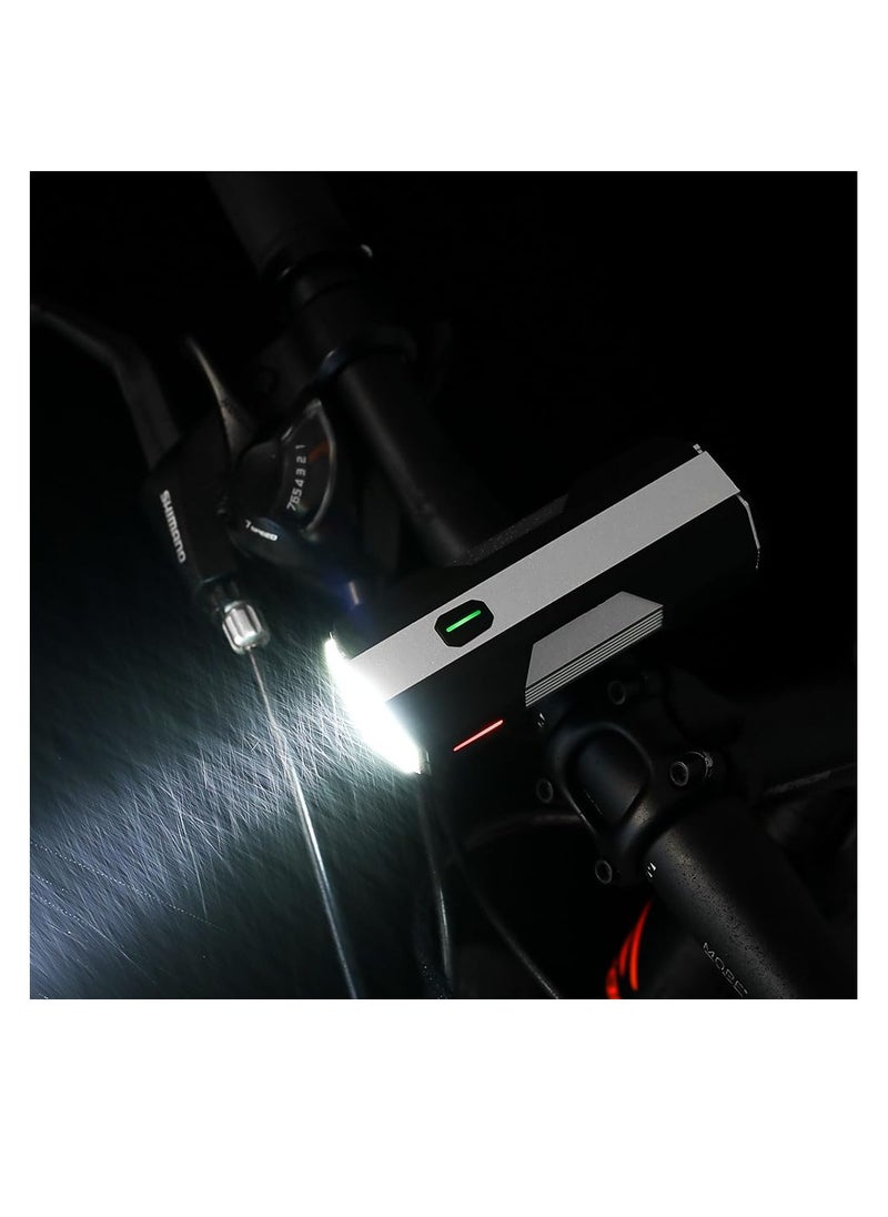 Rechargeable Bike Lights, 6+4 Modes, Type-C USB, Anti-Dazzle High Lumen LED, Front and Rear Set for Night Riding, Waterproof IPX6, Easy to Install, Ideal for Kids, Cycling, Biking