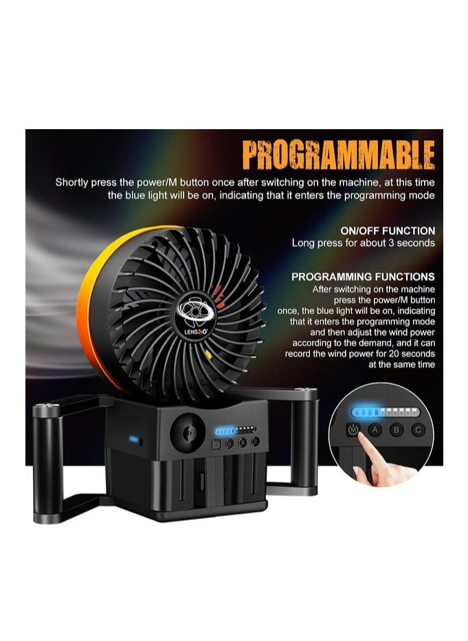 LENSGO Typhoon Portable Fan Cordless 50W Wind Hair Blower