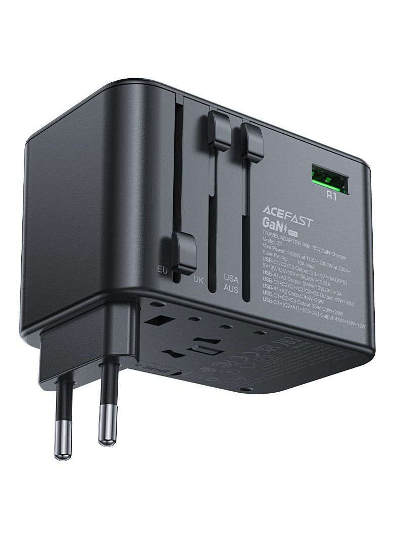 Charging Adapter Z1 2300W + PD75W GaN (3xUSB-C+2xUSB-A)